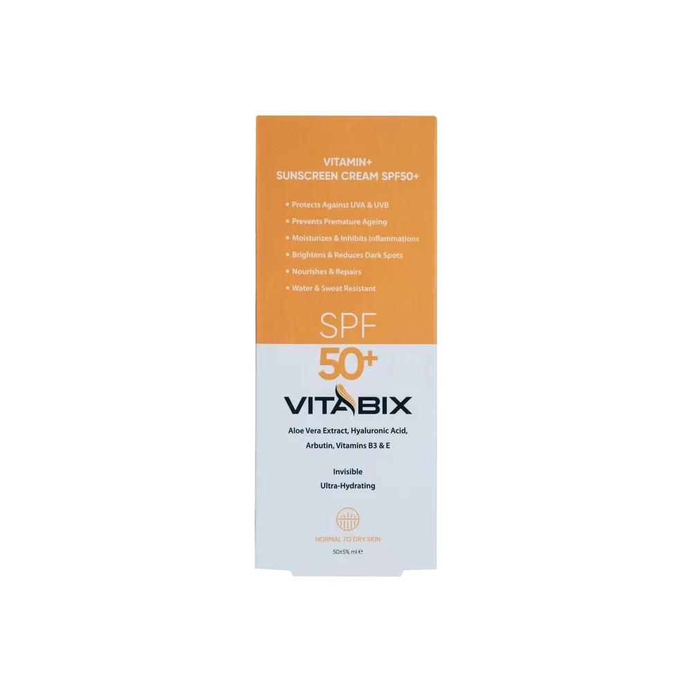 کرم ضد آفتاب ویتابیکس SPF 50 | محافظ UVA–UVB، مناسب پوست خشک، تصویر شماره 3