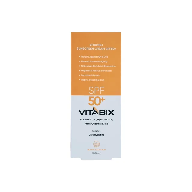 کرم ضد آفتاب ویتابیکس SPF 50 | محافظ UVA–UVB، مناسب پوست خشک، تصویر شماره 3