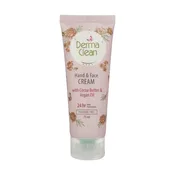 کرم مرطوب‌کننده دست و صورت درماکلین مدل Argan & Cocoa Butter حجم 75 میلی‌لیتر