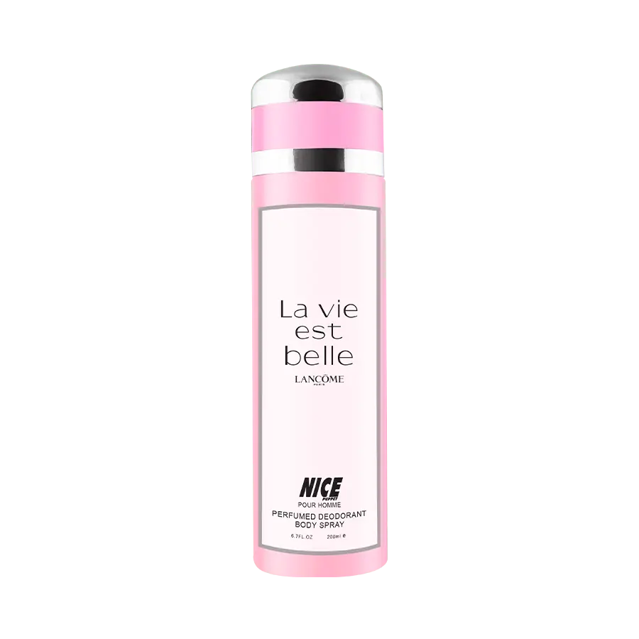 اسپری بدن زنانه نایس پاپت مدل Lancome La Vie Est Belle حجم 200 میلی لیتر