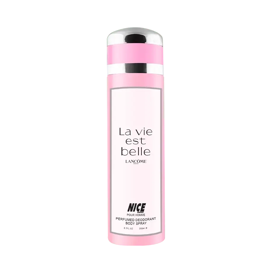 اسپری بدن زنانه نایس پاپت مدل Lancome La Vie Est Belle حجم 200 میلی لیتر