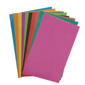کاغذ گلاسه رنگی 25x34 بسته 10 عددی