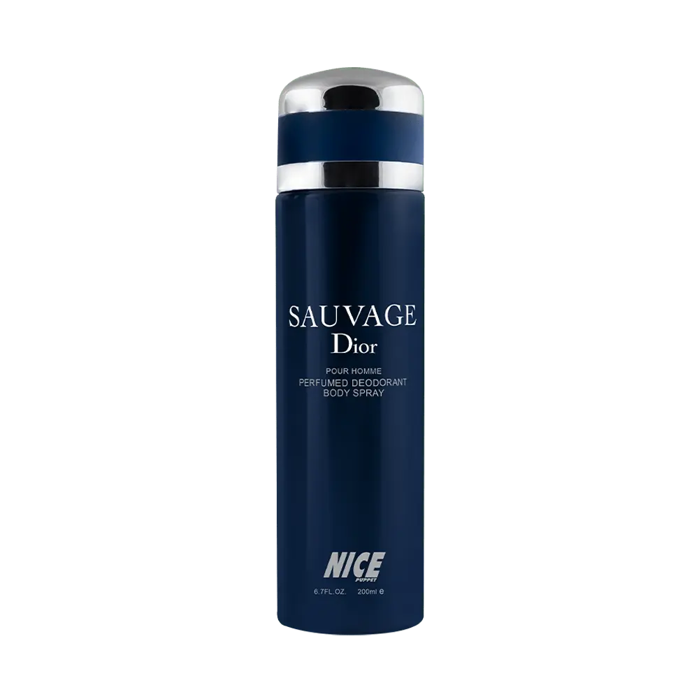 اسپری بدن مردانه نایس پاپت مدل Sauvage Dior حجم 200 میلی لیتر