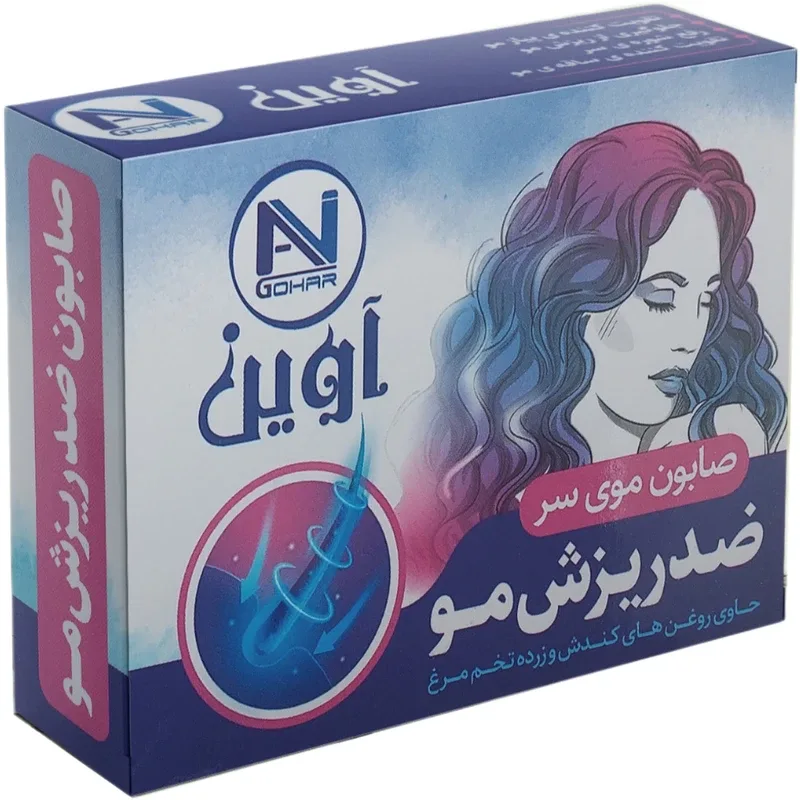 صابون آوین گوهر مدل ضد ریزش مو وزن ۷۵ گرم
