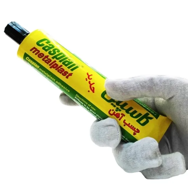 چسب آهن شفاف کاسپین مدل Metal Plast New – حجم ۱۰۰ میلی‌لیتر، تصویر شماره 2
