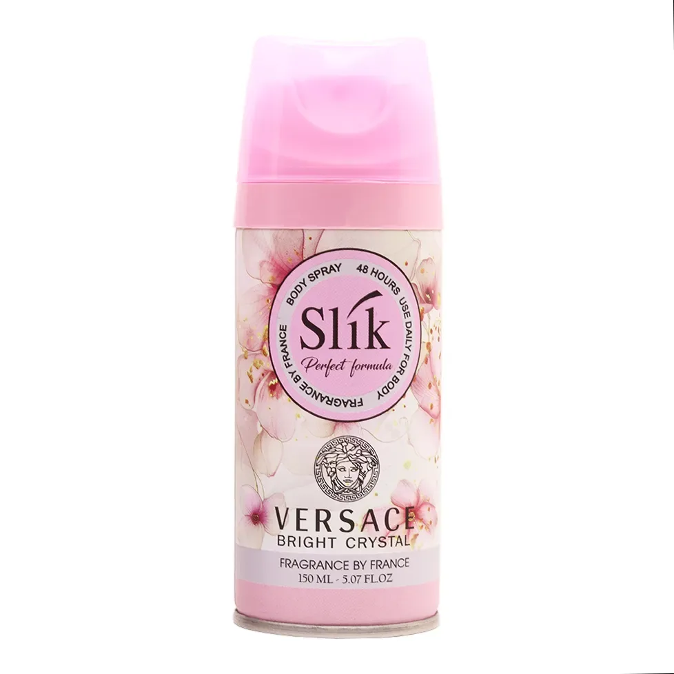 اسپری خوشبو کننده بدن سلیک کالر رایحه Versace Bright Crystal حجم 150 میلی لیتر