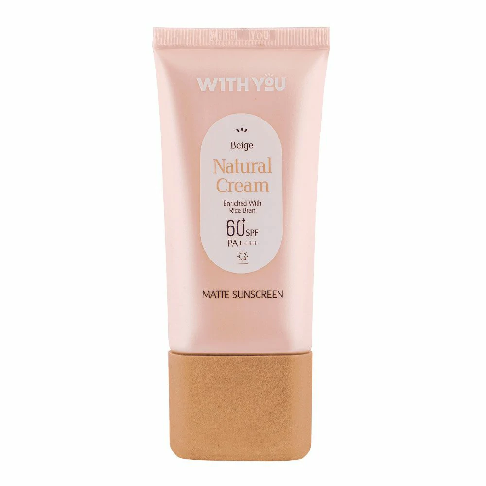 کرم ضد آفتاب کرمی رنگی ویت یو SPF 60 مدل بژ طبیعی حجم 50 میلی‌لیتر