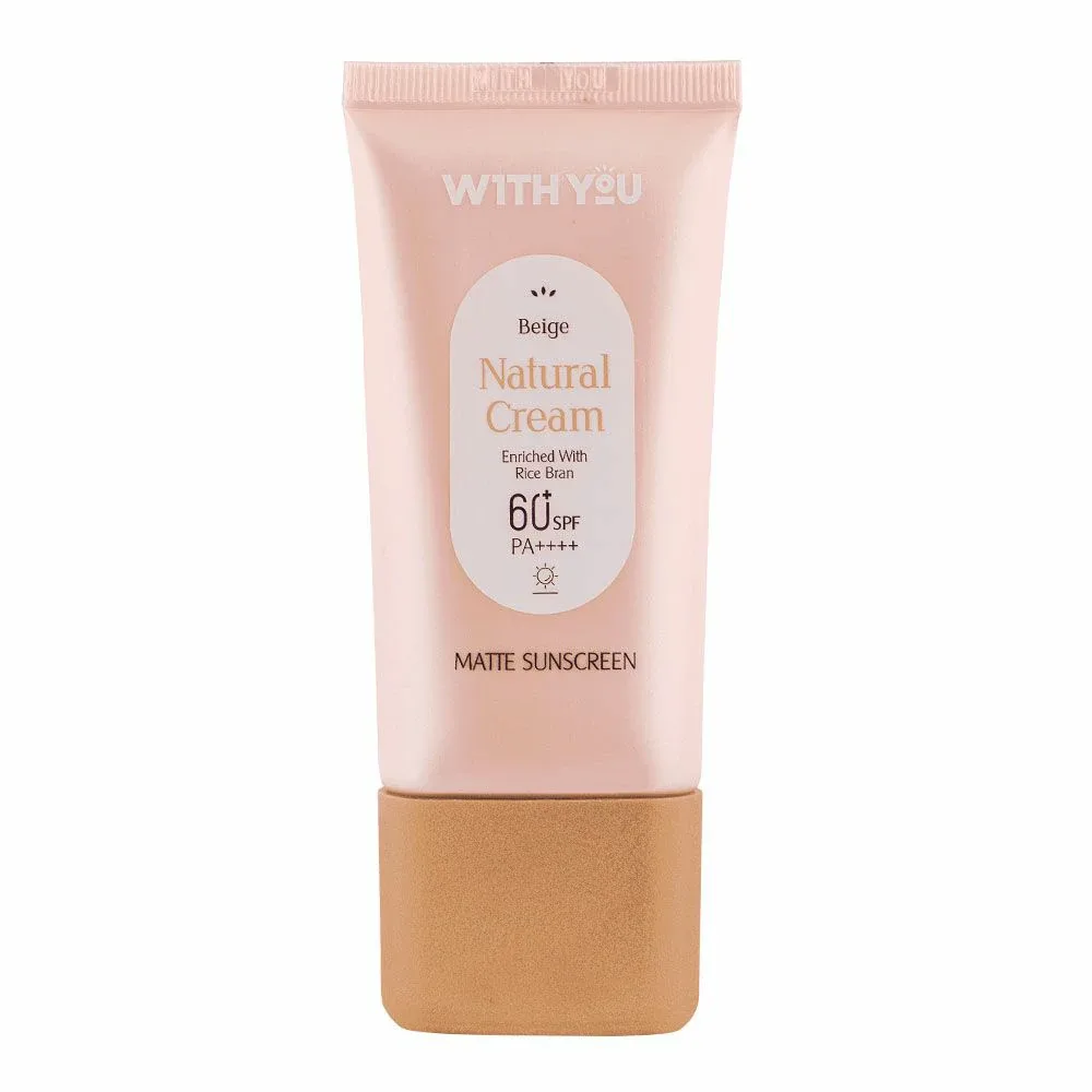 کرم ضد آفتاب کرمی رنگی ویت یو SPF 60 مدل بژ طبیعی حجم 50 میلیلیتر