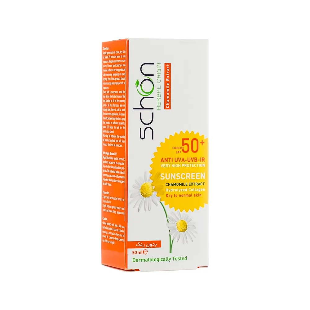 ضد آفتاب بی‌رنگ شون،مدل SPF50+ مناسب پوست های خشک تا معمولی، حجم 50 میلی‌لیتر، تصویر شماره 2