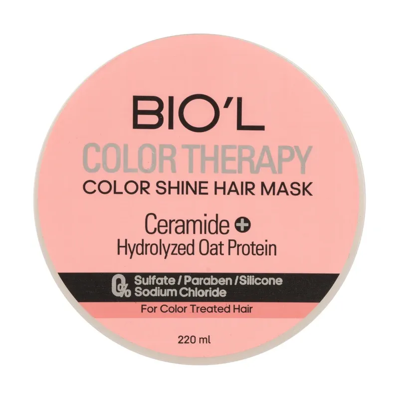 ماسک تثبیت کننده رنگ مو بیول مدل COLOR THERAPY مناسب برای موهای رنگ شده حجم 220 میلی لیتر