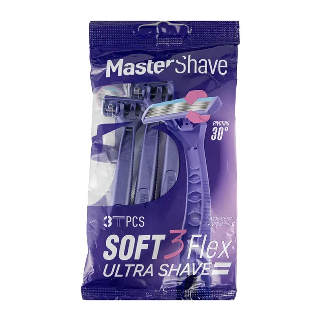 خودتراش سه لبه مستر شیو مدل Soft بسته 3 عددی
