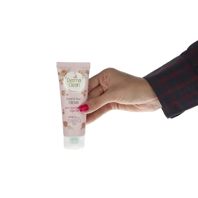 کرم مرطوبکننده دست و صورت درماکلین مدل Argan & Cocoa Butter حجم 75 میلیلیتر، تصویر شماره 5