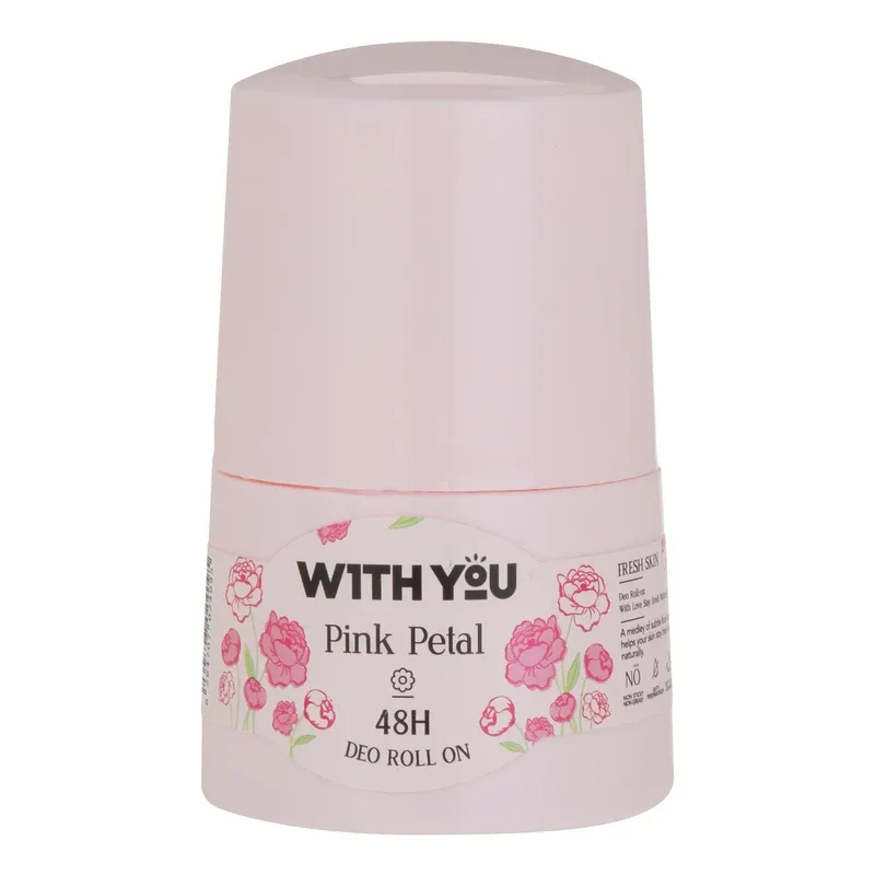 مام رول ضد تعریق زنانه ویت یو مدل PINK PETAL حجم 50 میلی لیتر