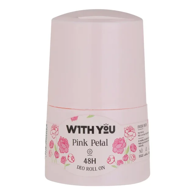 مام رول ضد تعریق زنانه ویت یو مدل PINK PETAL حجم 50 میلی لیتر