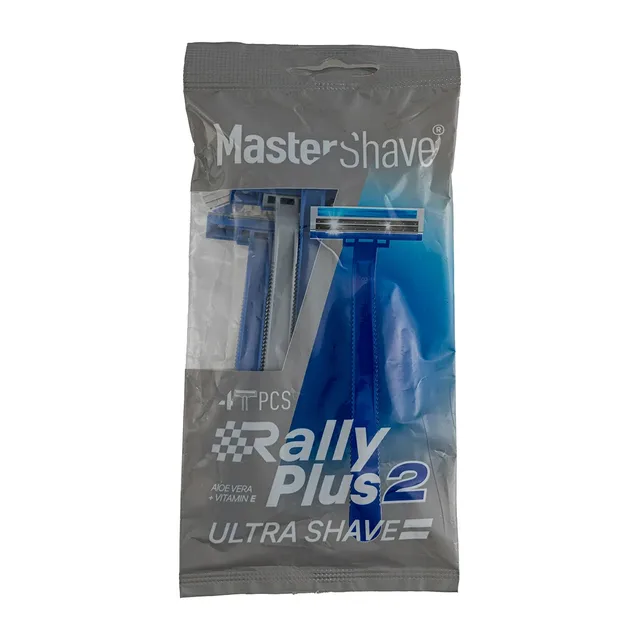 خودتراش 2 لبه مستر شیو مدل Rally Plus 2 بسته 4 عددی