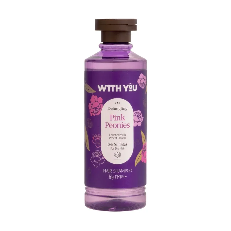شامپو مو ویت یو مدل Pink Peonies مناسب برای موهای وزدار و خشک حجم 300 میلی لیتر