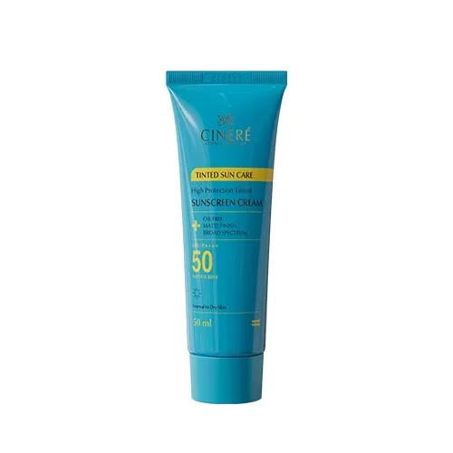 کرم ضد آفتاب رنگی سینره مدل بژروشن spf50 مناسب پوستهای نرمال تا خشک حجم 50 میلی لیتر