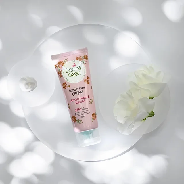 کرم مرطوبکننده دست و صورت درماکلین مدل Argan & Cocoa Butter حجم 75 میلیلیتر، تصویر شماره 3