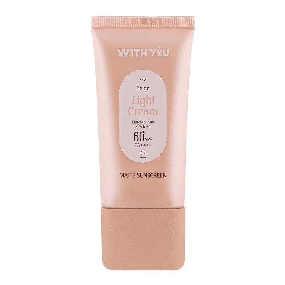 کرم ضد آفتاب کرمی رنگی ویت یو SPF 60 مدل بژ روشن حجم 50 میلیلیتر