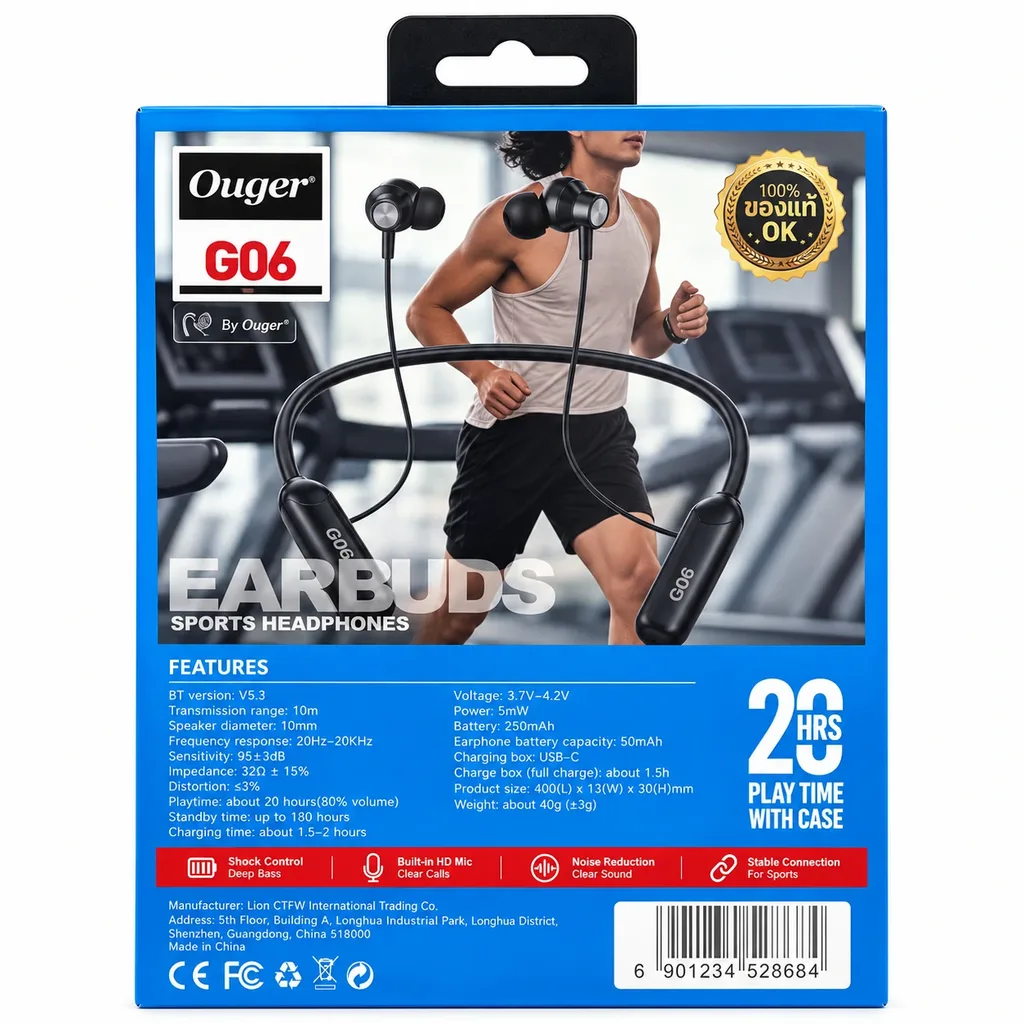 هدفون گردني OUGER مدل G06، تصویر شماره 2