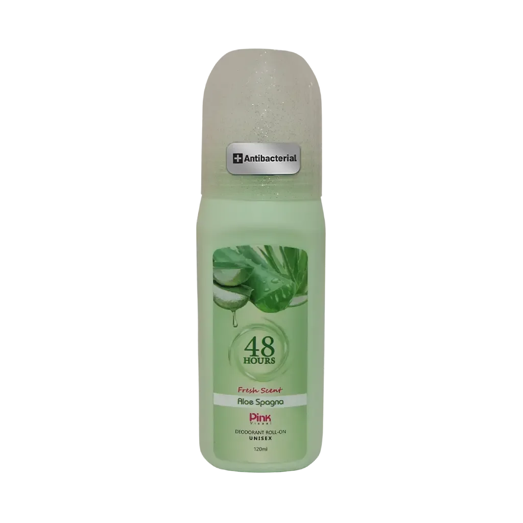 مام رول صدفی پینک ویژوآل مدل Aloe Spagna حجم 120 میلی لیتر – آلوئه ورا