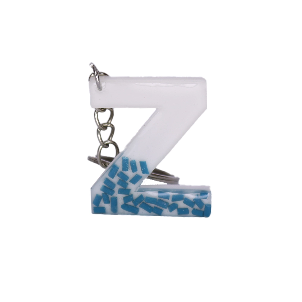 Resin key chain letter Z