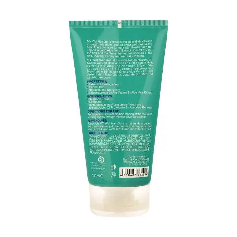 ژل حالت دهنده مو مای مدل Wet Fix درخشان کننده حجم 150 میلیلیتر
