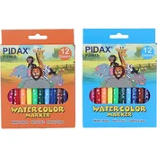 ماژيک PIDAX مدل P-31012 - 12 رنگ