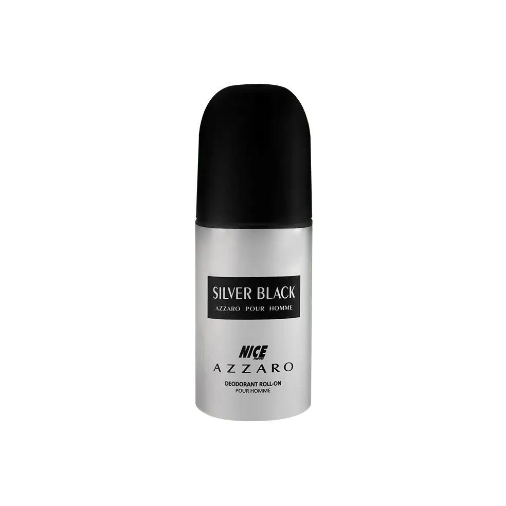 مام رول ضد تعریق مردانه نایس پاپت مدل Azzaro Silver Black حجم 60 میلی لیتر