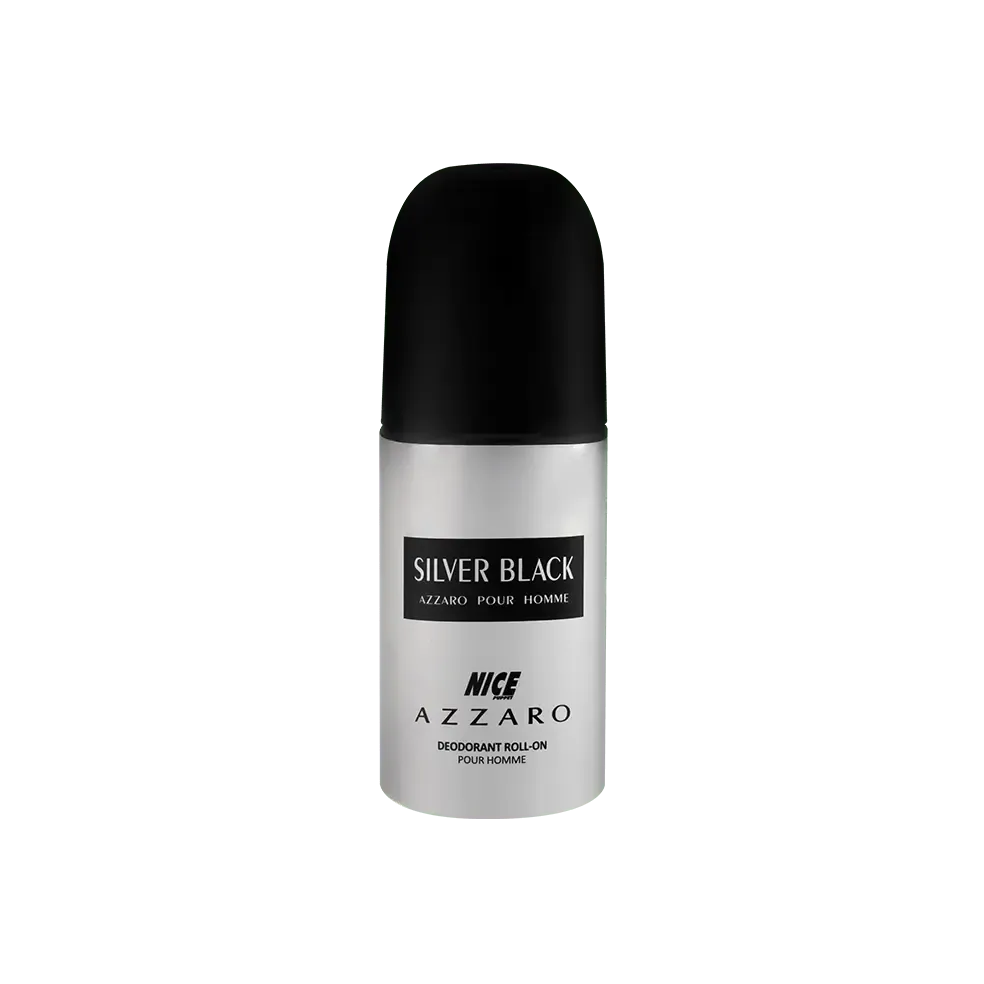 مام رول ضد تعریق مردانه نایس پاپت مدل Azzaro Silver Black حجم 60 میلی لیتر