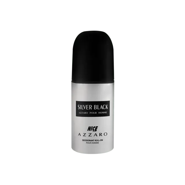مام رول ضد تعریق مردانه نایس پاپت مدل Azzaro Silver Black حجم 60 میلی لیتر