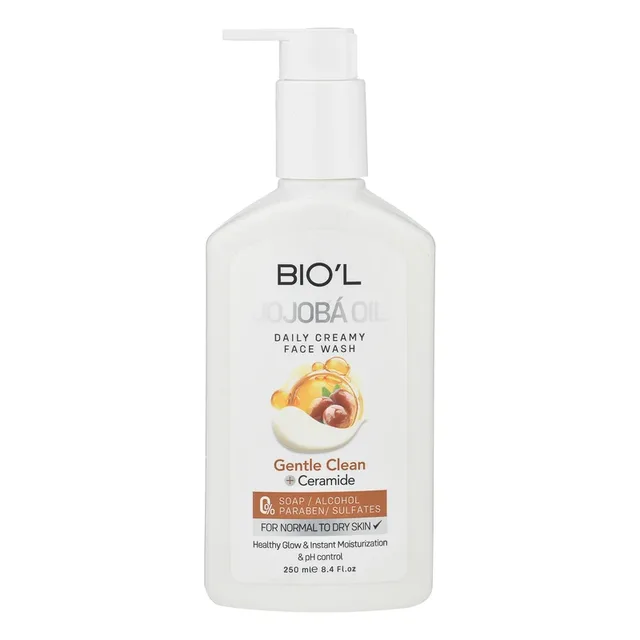 کرم شستوشوی صورت بیول مدل JOJOBA OIL مناسب پوستهای معمولی و خشک حجم 250 میلیلیتر