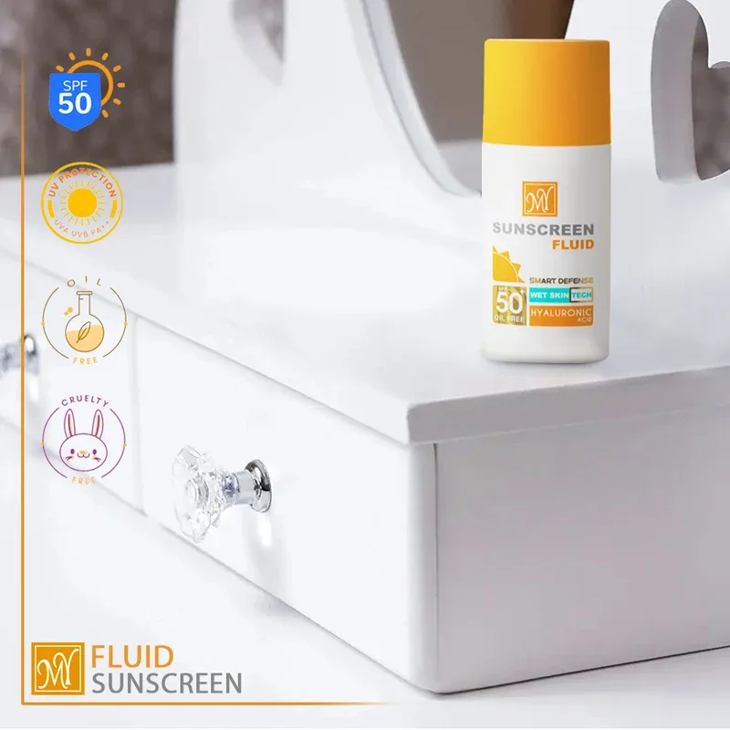 فلوئید ضدآفتاب بی‌رنگ SPF50 مای مدل هیالورونیک اسید – مناسب برای همه نوع پوست، ۵۰ میلی‌لیتر، تصویر شماره 2