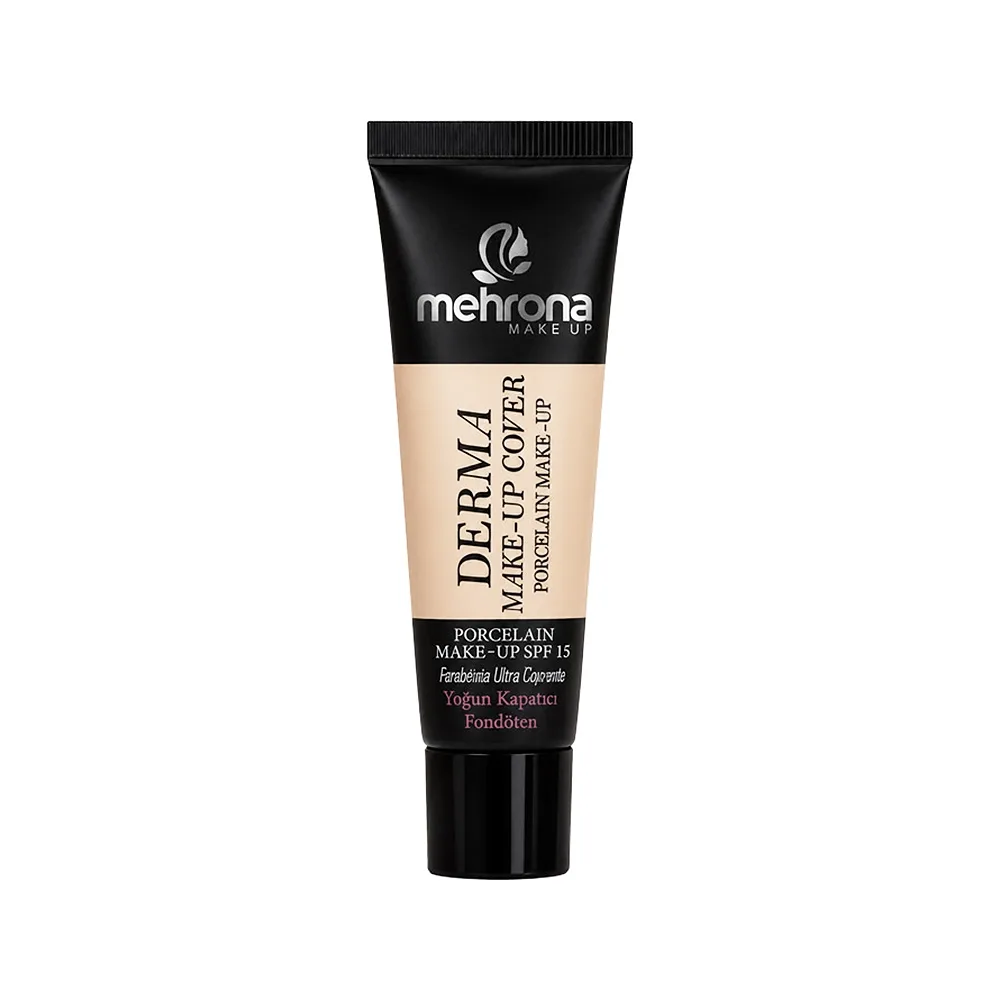 کرم پودر و درما کاور مهرونا مدل Porcelain SPF 15 شماره 101 - حجم ۴۰ میلیلیتر