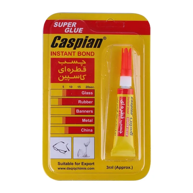 چسب قطره‌ای فوری کاسپین مدل Super Glue – حجم ۳ گرم