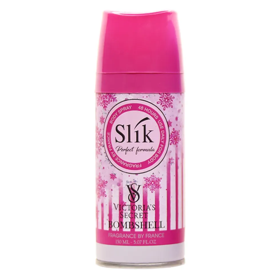 اسپری خوشبو کننده بدن سلیک کالر رایحه Victorias Secret Bombshell حجم 150 میلی لیتر