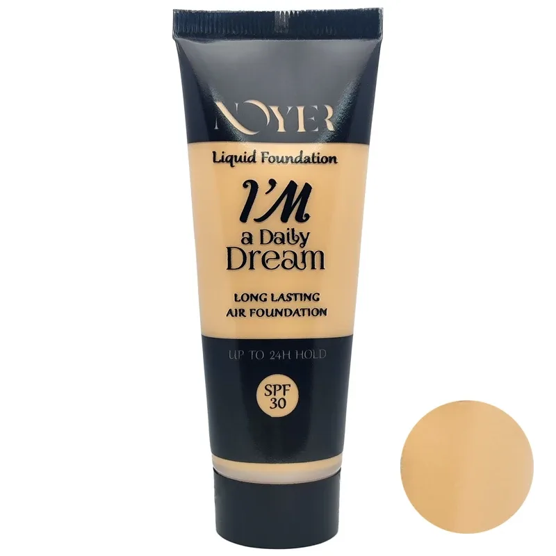 کرم پودر 24 ساعته نویر Noyer با SPF30 مناسب پوست نرمال شماره 130 حجم 40 میلی لیتر