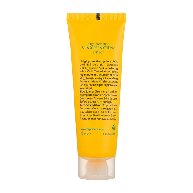 کرم ضد آفتاب بی رنگ سینره spf60 مناسب پوستهای نرمال تا خشک حجم 50میلی لیتر، تصویر شماره 2
