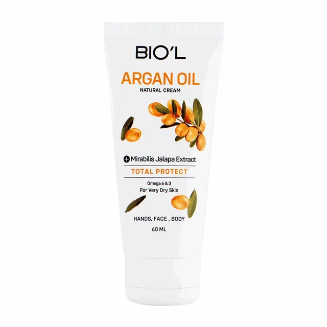 کرم مرطوب کننده دست و صورت و بدن بیول حاوی عصاره لاله عباسی و روغن آرگان مناسب پوست های خیلی خشک حجم 60 میلی لیتر