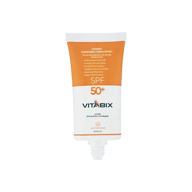 کرم ضد آفتاب ویتابیکس SPF 50 | محافظ UVA–UVB، مناسب پوست چرب، تصویر شماره 3