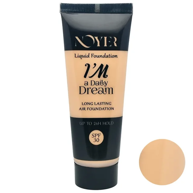 کرم پودر 24 ساعته نویر Noyer با SPF30 مناسب پوست نرمال شماره 120 حجم 40 میلی لیتر